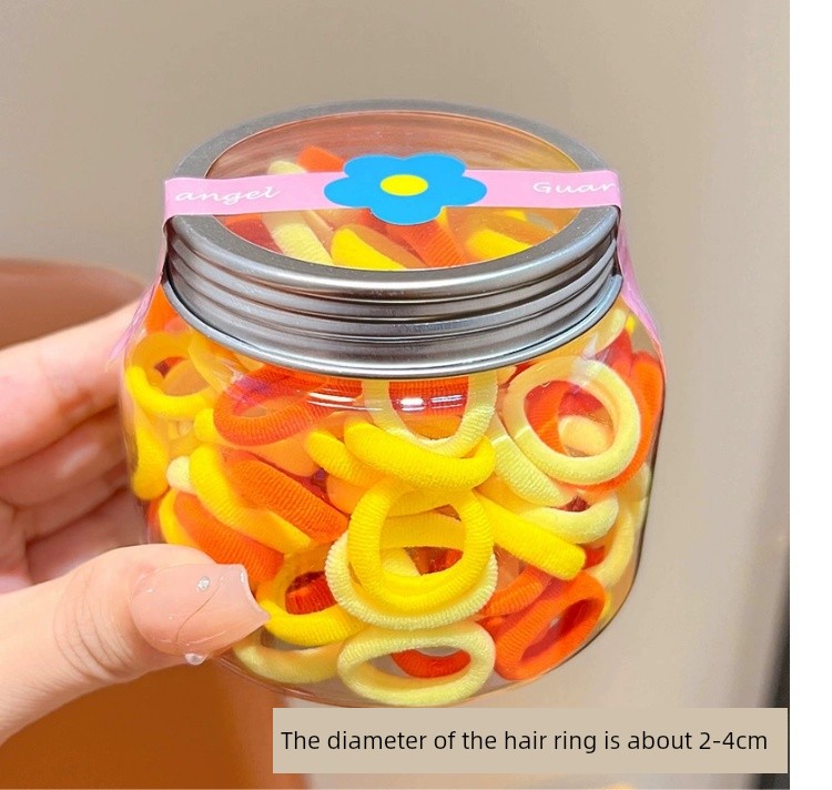 Little Girl Does Not Hurt Hair Towel Ring Kids Thumb Rubber Band Female Hair Ring High Elastic Rubber Band Baby Hair Ties — 11