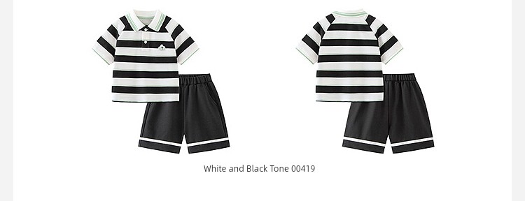 Mini Bala Polo Short-Sleeved Vest Set — 39