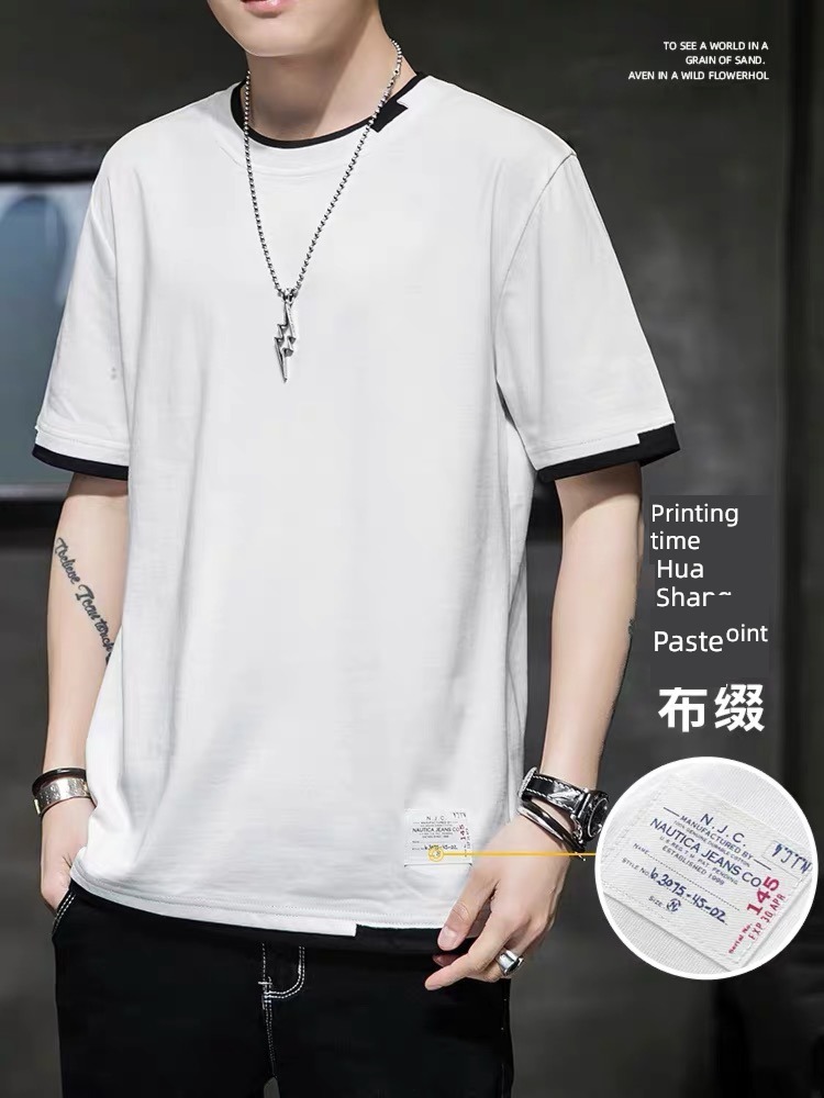 NGGGN man trend easy clothes Short sleeve T-shirt