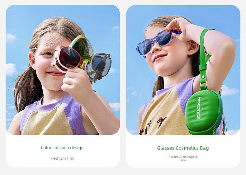 Foldable Sunscreen for Boys Baby Girl Polarized Sunglasses — 31