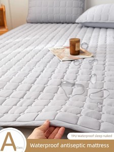 Waterproof Septate Mattress Cushion For Home Bedroom Dorm Soybean Quilted Bed Protection Cushion Non-Slip Mat Quilt Prot