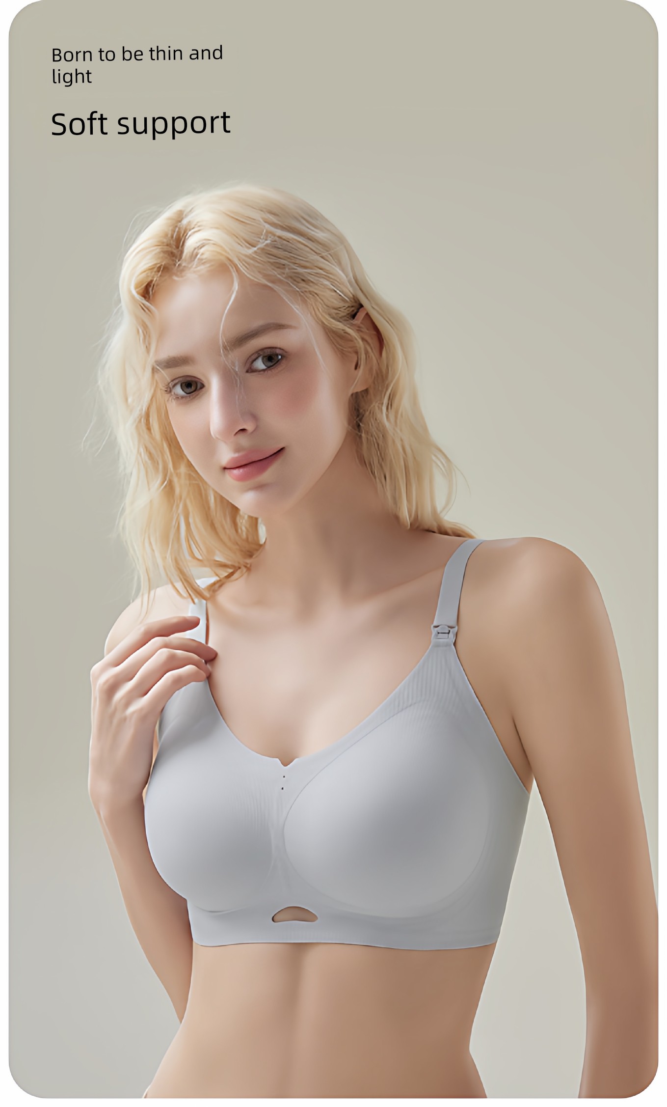 Koyobi Pregnancy and Nursing Bra, Postpartum Breastfeeding Special Bra, Seamless Gathered Anti-Sagging Large Size Antibacterial Bra — 3