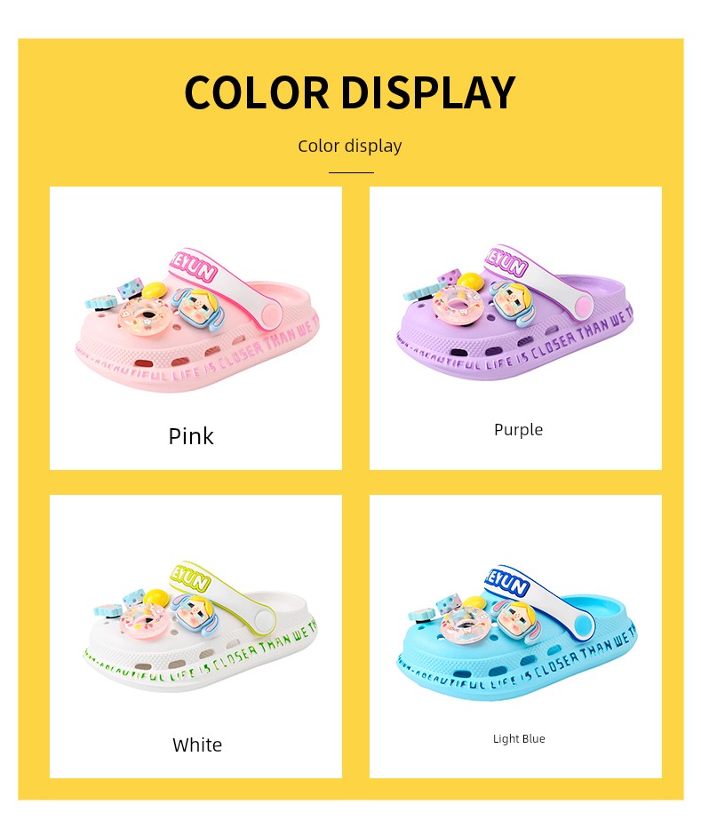 Crying Baby Girl Clog Shoes Children's Slippers Summer New Style Kids Summer Non-Slip Little Girls Indoor Girls' Princess Shoes — 2
