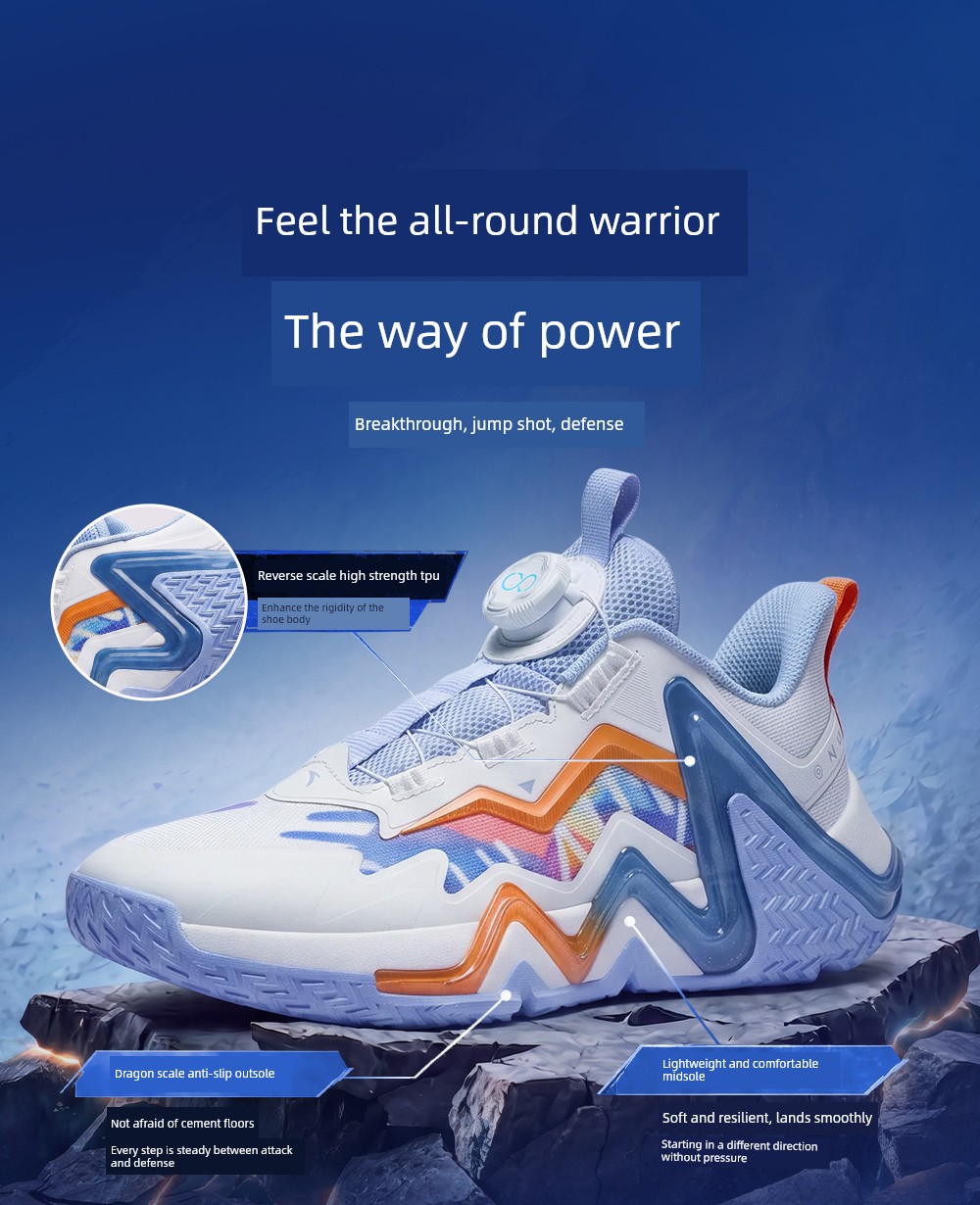 Anta Kids Reverse Scale | Basketball Shoes for Boys, New Professional Youth Model, Official Flagship Store Genuine Sports Shoes — 3