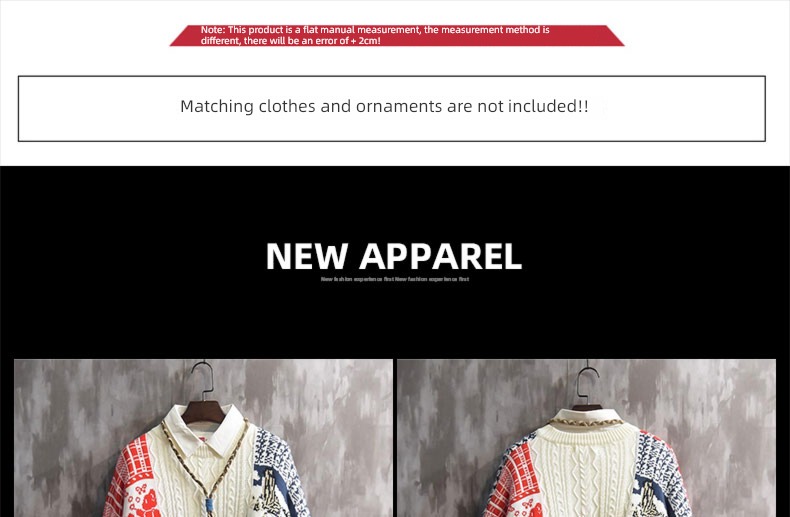 Chaopai spring and autumn Round neck leisure time Lazy wind solar system sweater