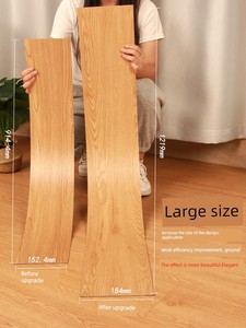 Large Size Wood Grain PVC Refurbished Abrasion Resistant Floor Stickers