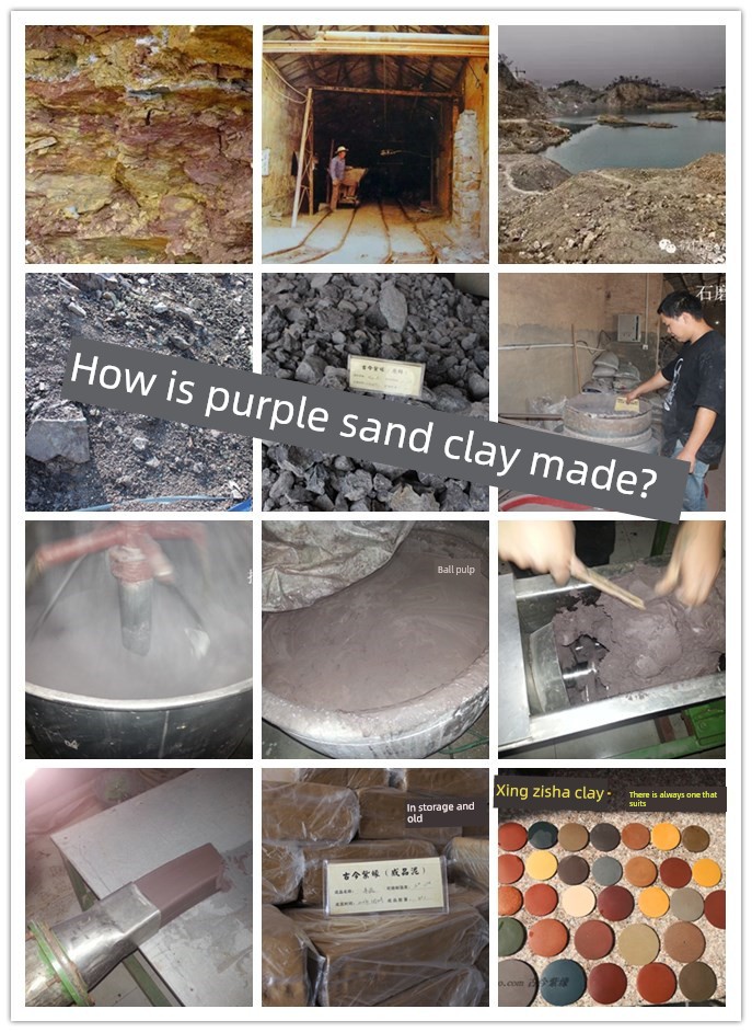 Direct Sales from the Manufacturer: Yixing Raw Ore Purple Clay Teapot Clay Material, Handmade Pottery Clay, Finished Clay, Purple Clay, Old Material Purple Clay