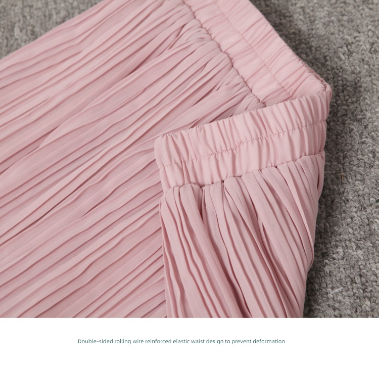 Chiffon Fat mm Big size Pleat Light proof UltraShort  Culotte