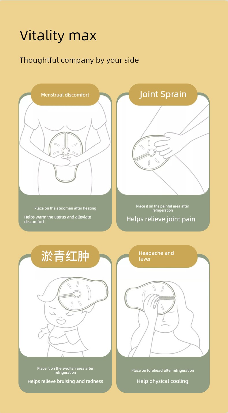 Breast Hot and Cold Compress Pads for Breast Engorgement, Breast Massage, Breast Cold Compress Patch, Postpartum Ice Pack for Unblocking Ducts — 11
