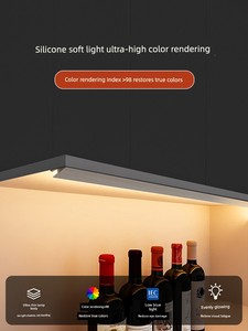 Layered Light, No Slotting Required, Ultra-Thin, Hand-Sweep Sensor Cabinet Light, Cabinet, Wine Cabinet, Wardrobe Light 