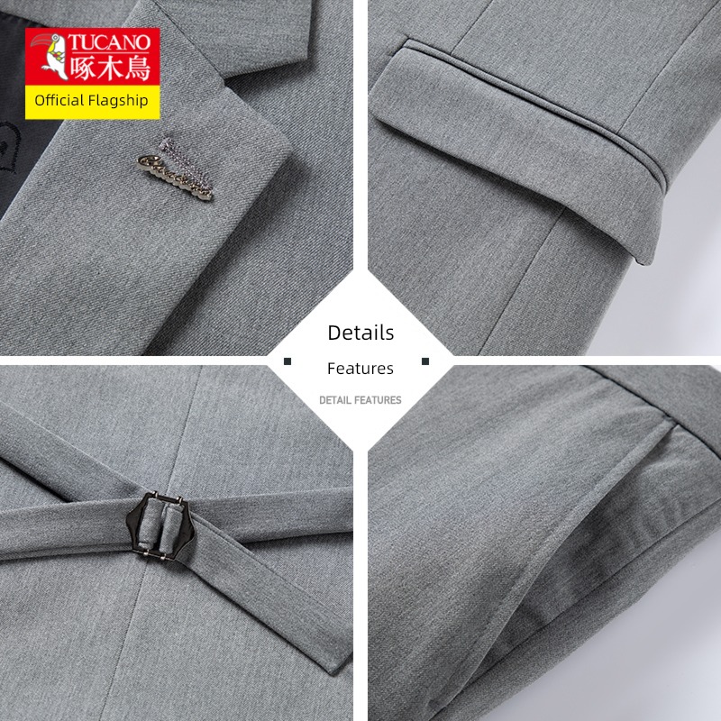 Woodpecker British leisure occupation Self-cultivation man 's suit suit