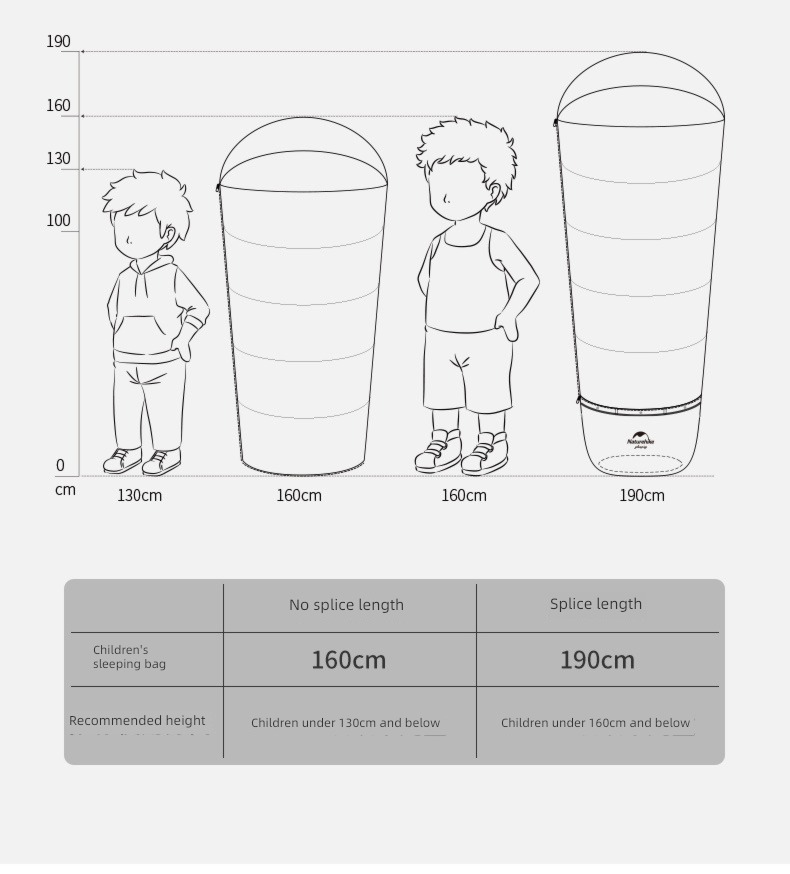children Sleeping bag camp pupil noon break envelope outdoors