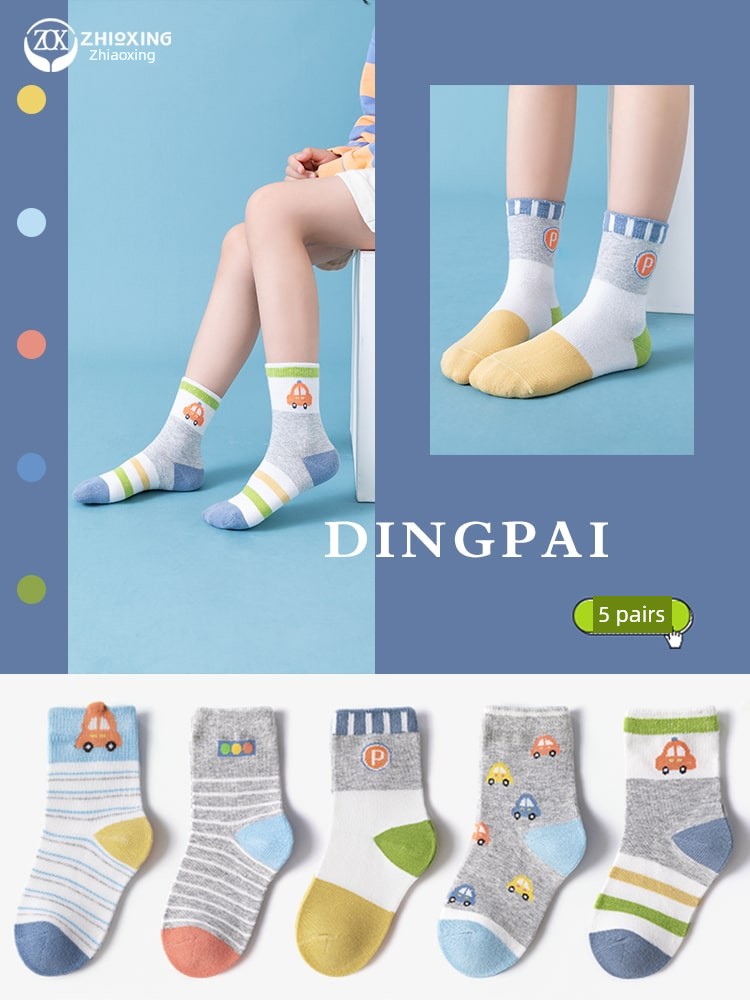 Pure Cotton Spring & Fall Thin Kid Cartoon Children's Socks — 2