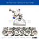 Stainless steel air atomization nozzle adjustable two-fluid humidification dust suppression spray nozzle siphon dual-fluid fuel injector