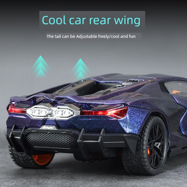 Lamborghini new big bull alloy car model simulation supercar car model ornament boy racing toy car