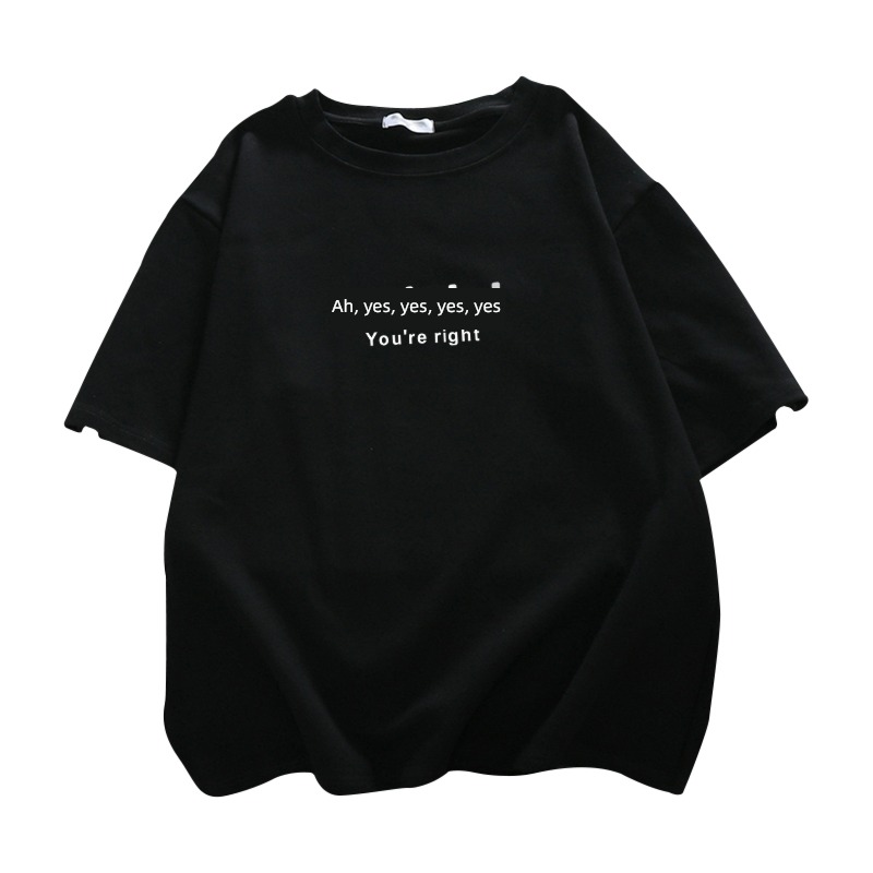 Extra large Show thin ins interest written words Short sleeve T-shirt