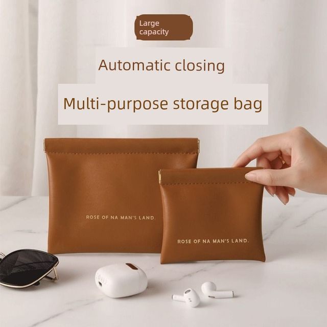 Data cable portable storage bag storage bag bundle lipstick cosmetics classification bag shrapnel glasses bag automatic closing women