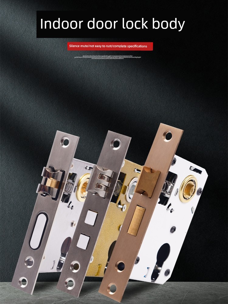 Lock Body for Home Indoor Bedroom, Universal Type Door Lock Accessories, Wooden Door Lock, Room Door Lock, Lock Core, Lock Set, Room Lock