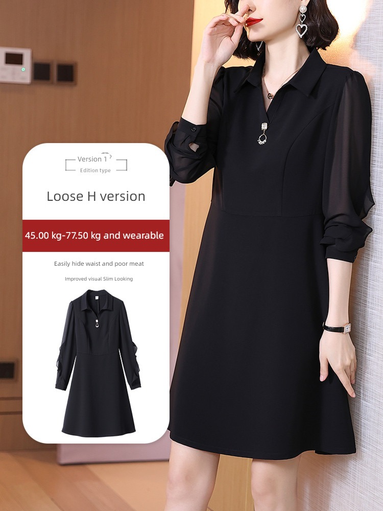 Polo Chiffon The new womanliness Long sleeve Dress