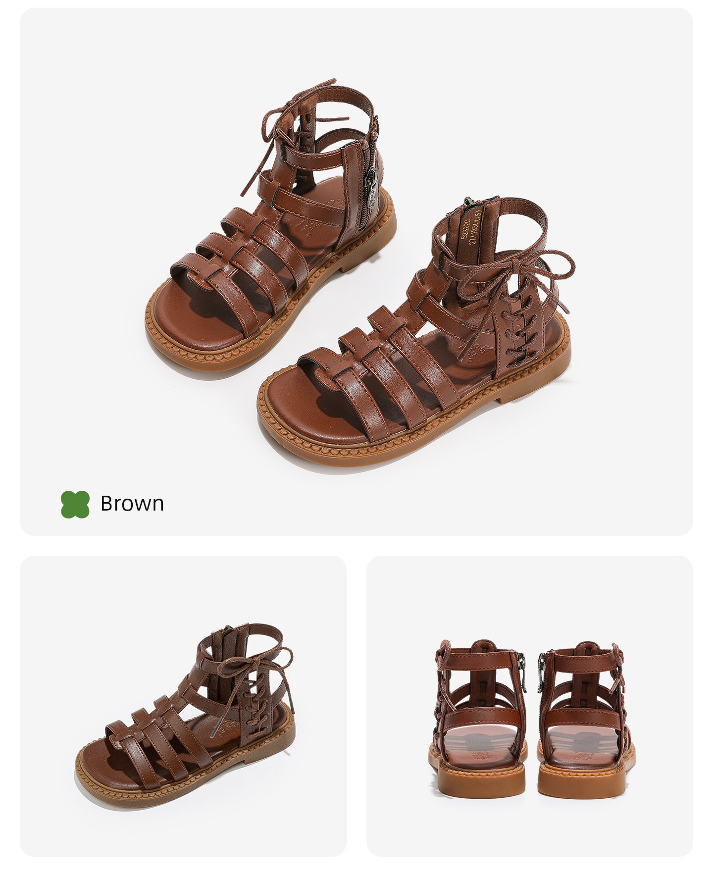 Girls' Sandals, Kidsren's Roman Shoes, 2026 New Models, Soft-Soled Shoes for Middle and Large Kidsren, Summer Shoes for Girls, Summer Shoes for Girls — 26