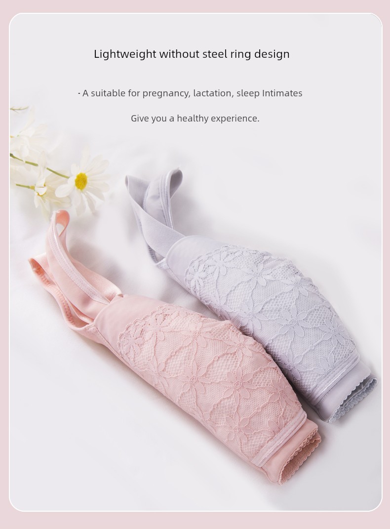 Plus Size Maternity Bra Nursing Intimates Push up and Anti-Sagging Big Breast Full Cup Postpartum Feeding Pregnancy Dedicated Bra — 3