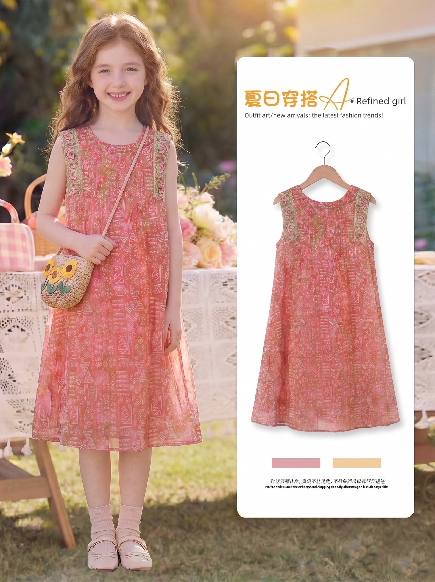 【Clearance Sale, Buy More for Better Deals】Girls' Summer Dress 2026 New Model Princess Dress for Girls — 3