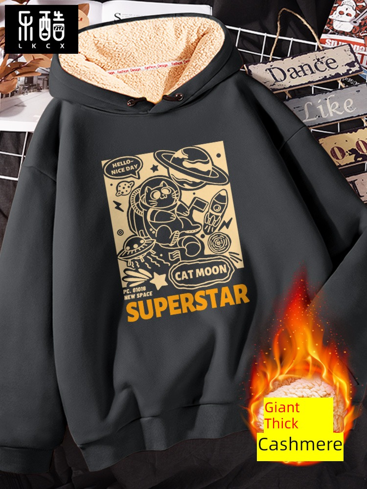 nasa Autumn and winter easy Fat guy Big size men's wear Sweater