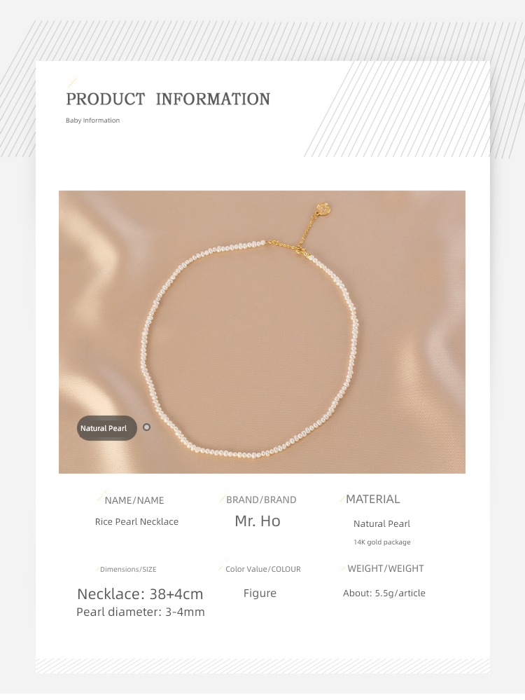 Necklace Xiaoli Irregular superfine female natural Pearl