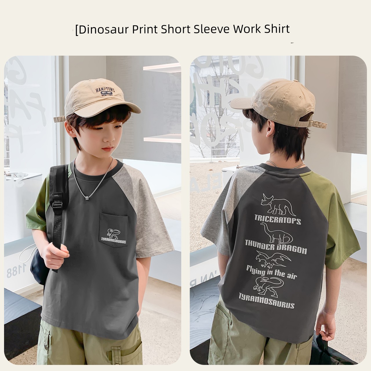 Zuoxi Children's Clothing Boys' Short-Sleeve T-Shirt Kids' Summer Wear 2026 New Summer Pure Cotton Half-Sleeve Boys' Top for Older Children — 2
