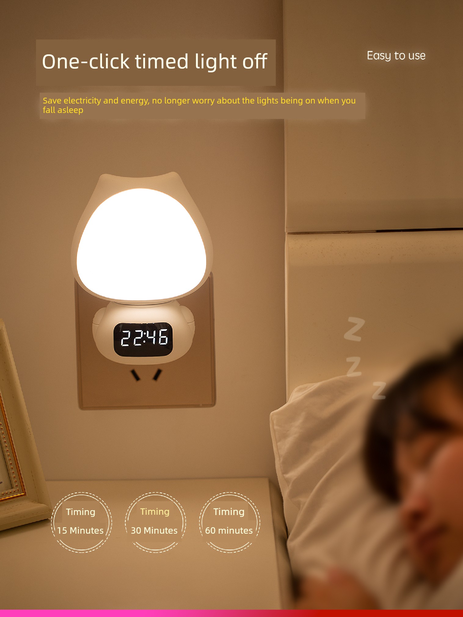 Remote Control Night Light for Infants and Children, Eye Protection for Breastfeeding, Bedroom Sleep, Postpartum Care, Special Night Bedside Plug-In Voice-Activated Table Lamp