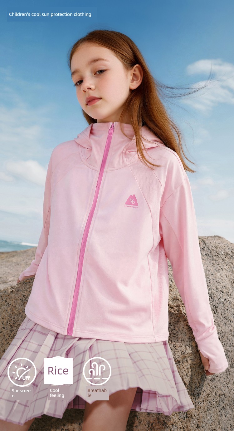 [Same Style as in the Mall] Balabala Girls' Sun Protection Clothing, Kidsren's Jacket, 2026 New Summer Cool Top — 4