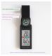 Portable mount meter outdoor household temperature and humidity meter camping mountaineering vehicle thermometer mini clock temperature and humidity meter
