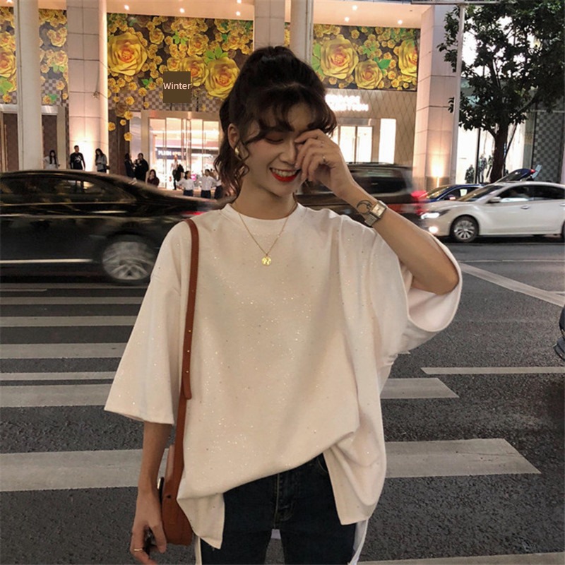 Superfire Academic atmosphere Shiny film Short sleeve cec summer wear