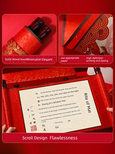 Adult Gift 18-Year-Old Boy 18-Girl Ceremony Gift Box Scroll Advanced Practical Props Annual Commemorative Significance