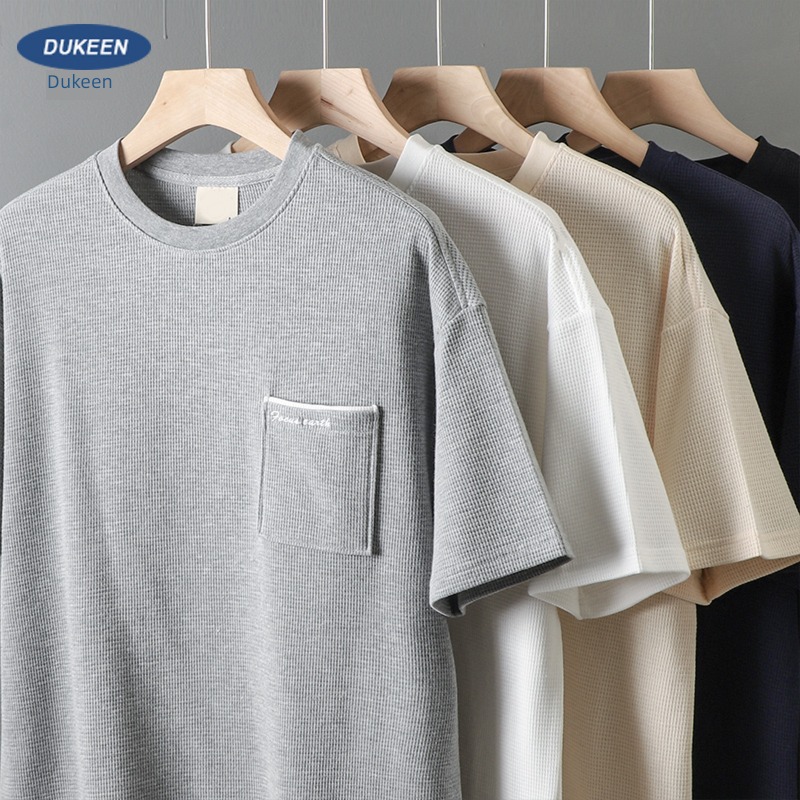 Pounds pocket summer breathable man tide Short sleeve T-shirt