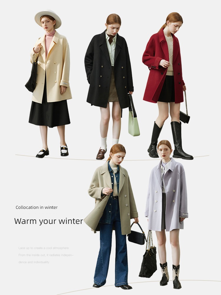 Van schlan 22FS4104 Medium and long term Woollen overcoat