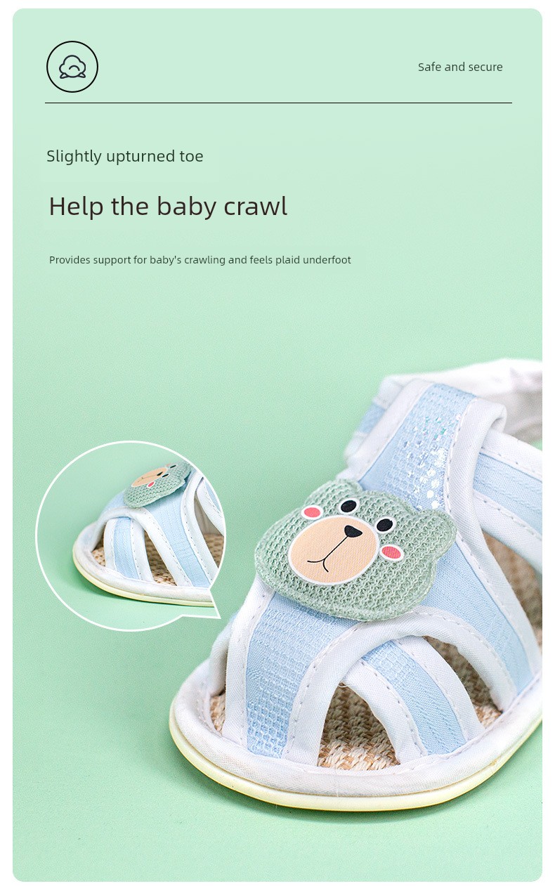 Summer 0-1 Years Old Breathable Non-Slip No Heel Slippage Baby Shoes — 4