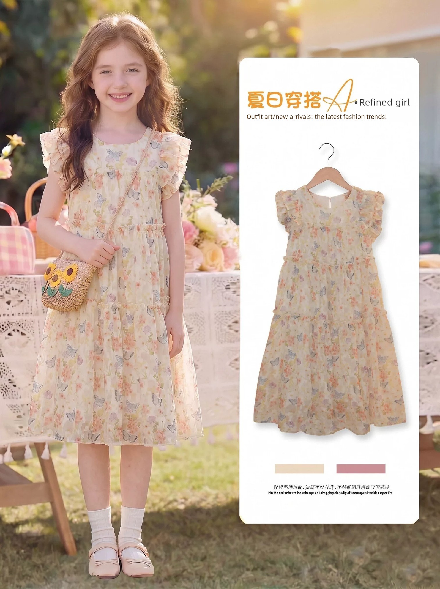 【Clearance Sale, Buy More for Better Deals】Girls' Summer Dress 2026 New Model Princess Dress for Girls — 8