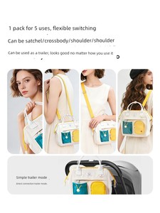 Alamom Mommy Bag Small Size Lightweight Single/Double Shoulder Handbag Large Capacity Mother and Baby Outing Stroller Ha
