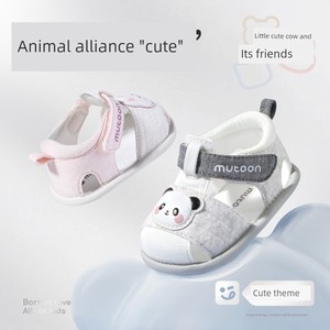 Summer Original Cartoon Soft Sole Baby Cloth Sandals for Little Girls and Boys, Infant Soft Shoes