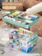 Multi-layer large capacity home transparent household medicine box medicine portable first aid medical care classification storage small medicine box