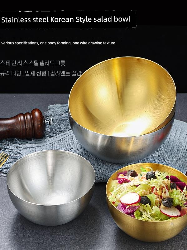 Bibimbap Soup Bowl Snail Rice Noodles Spicy Hot Stainless Steel