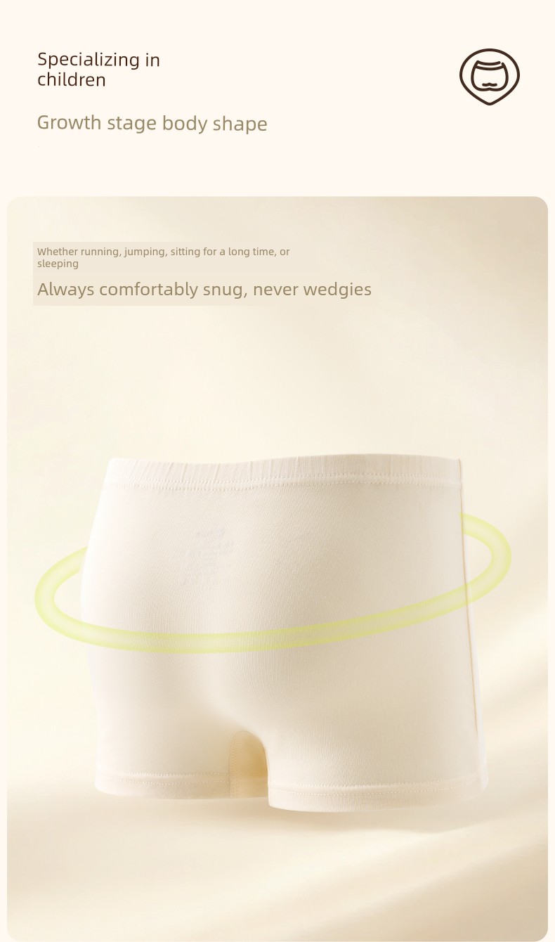 Pure Cotton Baby Not Clip Ass Girl Underwear — 16