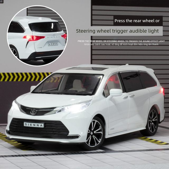 Toyota Senna alloy car model Grevia business mpv simulation car ornament children boy toy car