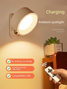 Rechargeable Wall Lamp Bedroom Bedside Dormitory Magnetic Reading Eye Protection Table Lamp 2025 New Wall-Mounted Lamp W