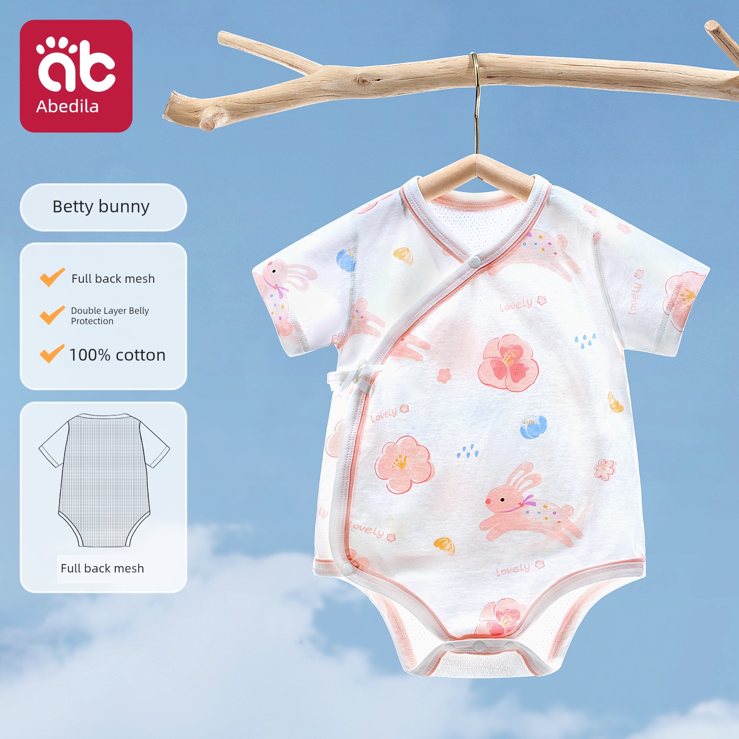Onesie Clothes for Babies Summer Thin Romper Newborn Baby 0 to 3 Months Triangle Rompers Pure Cotton Jumpsuit — 2