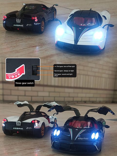 1:24帕加尼车致合金汽车模型超跑车仿真中国龙儿童玩具车风神男孩