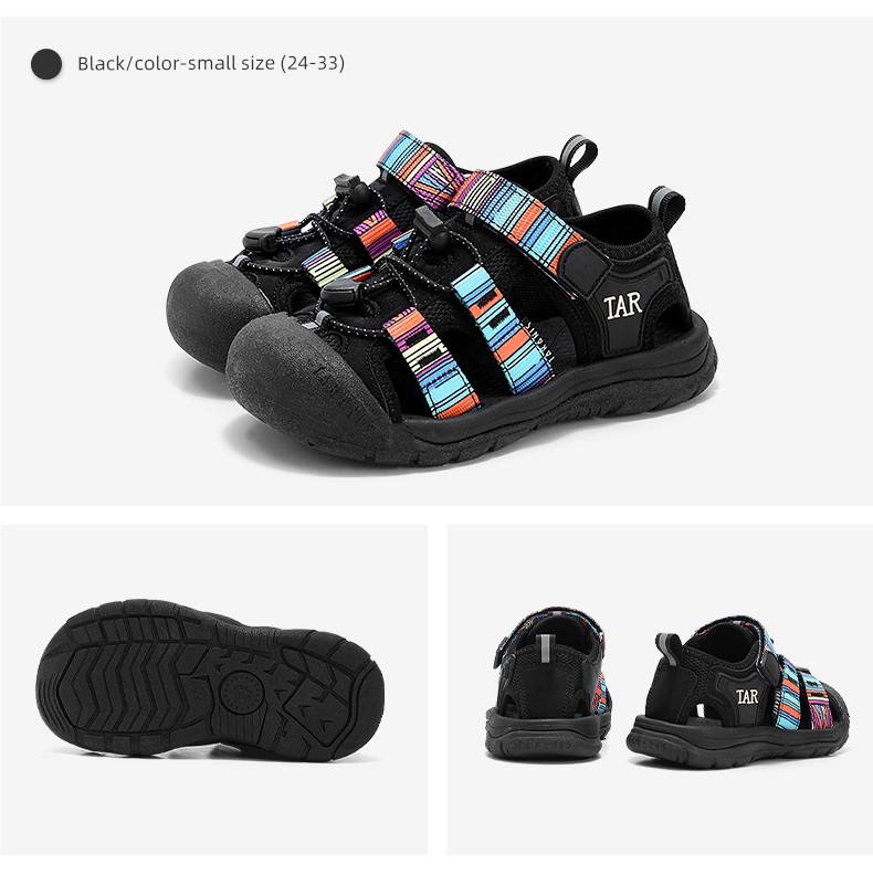 Tyrannis New Summer Sandals for Children, Outdoor Sports Shoes for Boys, Breathable Non-Slip Shoes for Girls, Water Shoes for Girls — 19