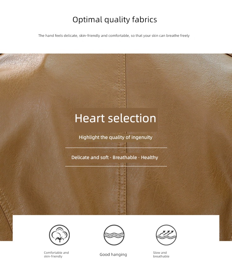 loose coat female spring and autumn Hot money winter clothes Plush thickening leather clothing
