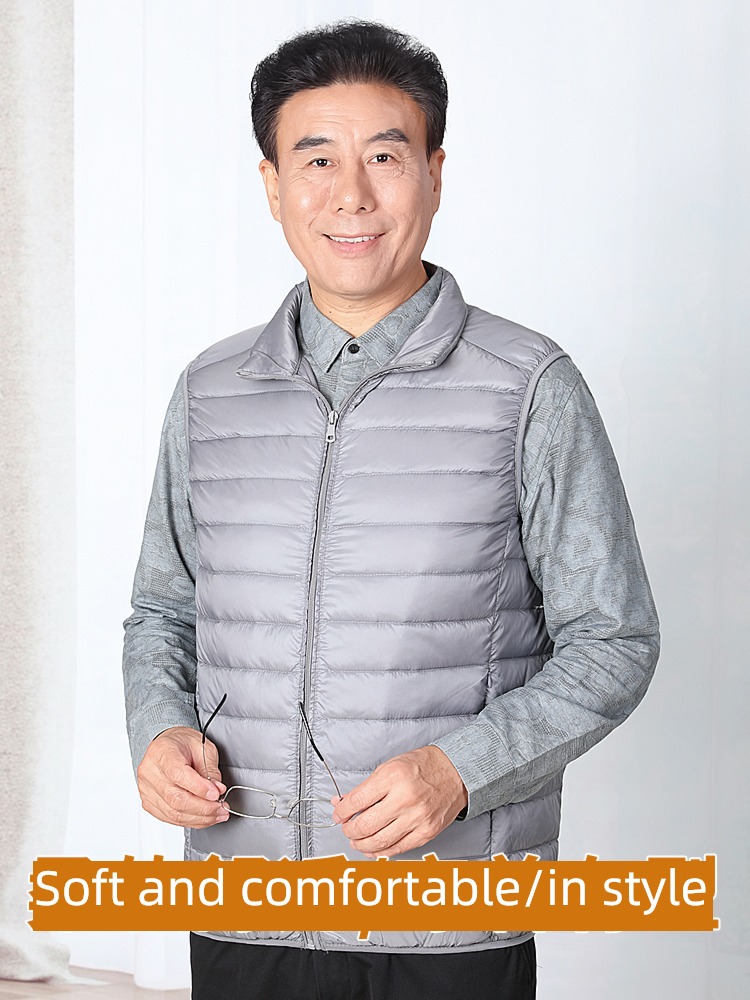 Middle aged and old people Frivolous keep warm vest down Vest